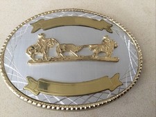 Western-style Belt Buckle. Ready For Rodeos Cowboy Events.