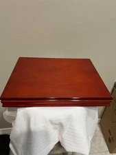 Complete COLORIZED STATEHOOD Quarter 56 Coin Set in Premium Cherry Wood Box