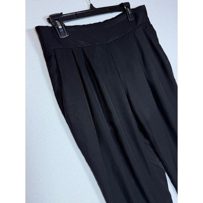 EMPORIO ARMANI Black Pleated Trousers Jogger Pants Men's Size 46 (Italy) SM US