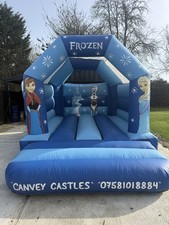 12ft X 15ft Frozen Bouncy Castle With 1.5hp Gibbons Blower