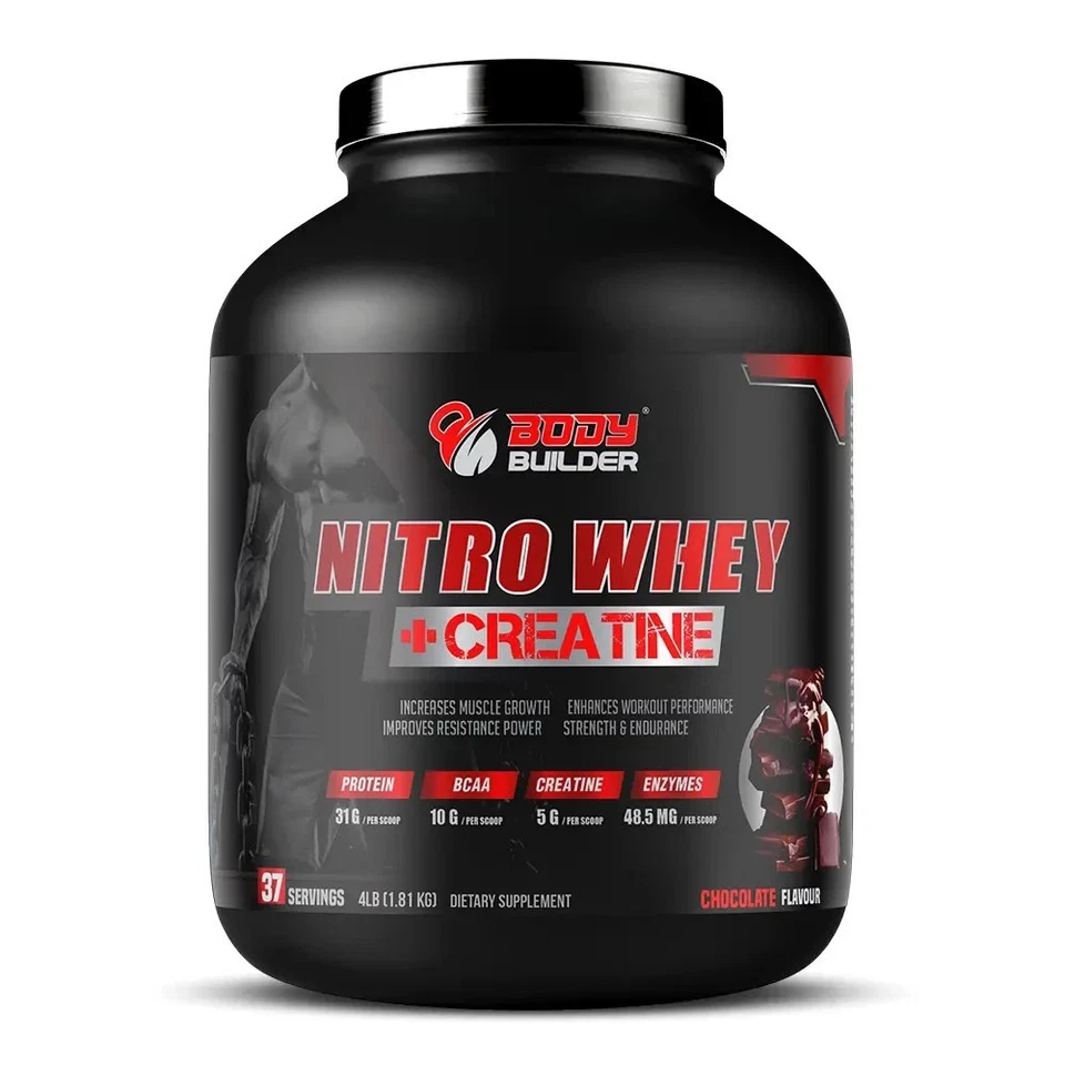 Body Builder Nitro Whey + Creatine 4 LB - Photo 1/1