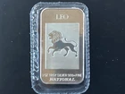 1985 National Mint Canada Leo Zodiac NA-9V2 Silver Art Bar   B1289