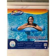 SwimWays Breezy Float Aqua Blue Inflatable Drifter Pool Float 8 in Diameter NEW
