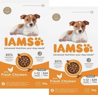 (€4,98/Kg) Iams Puppy Small & Medium Advanced Nutrition (S/M) Mit Huhn 2 X 3 Kg