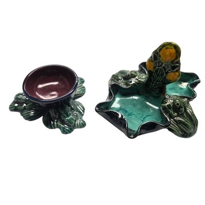 Limited Edition 2 PC Collectible Open Salt Cellars by Matthew Brod 1999