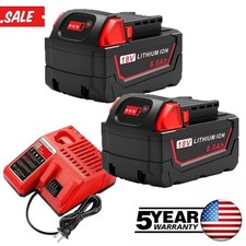 18V 8.0Ah Battery For Milwaukee for M18 Extended Lithium 48-11-1880 OR Charger