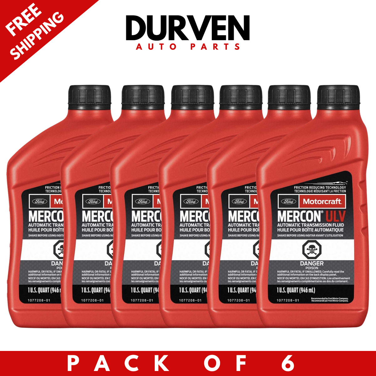Motorcraft Mercon ULV XT12QULV Automatic Transmission Fluid For