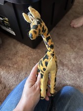 Dream Pets Vintage Giraffe Plush Stuffed Animal Yellow Black Spots 1984 Small