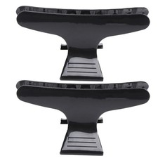 8Pcs Reusable Salon Clips Durable Hair Clips for Styling and Sectioning Black