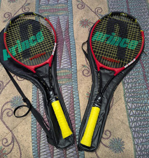 Lot of 2 Prince Force 3 Blaze Ti Longbody 4 1/4 Grip Tennis Racquets Covers