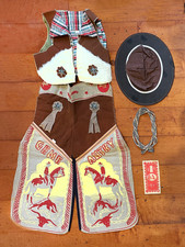 1940-50s Vintage GENE AUTRY Complete Cowboy Ranch Outifit CHAPS & VEST EXCELLENT