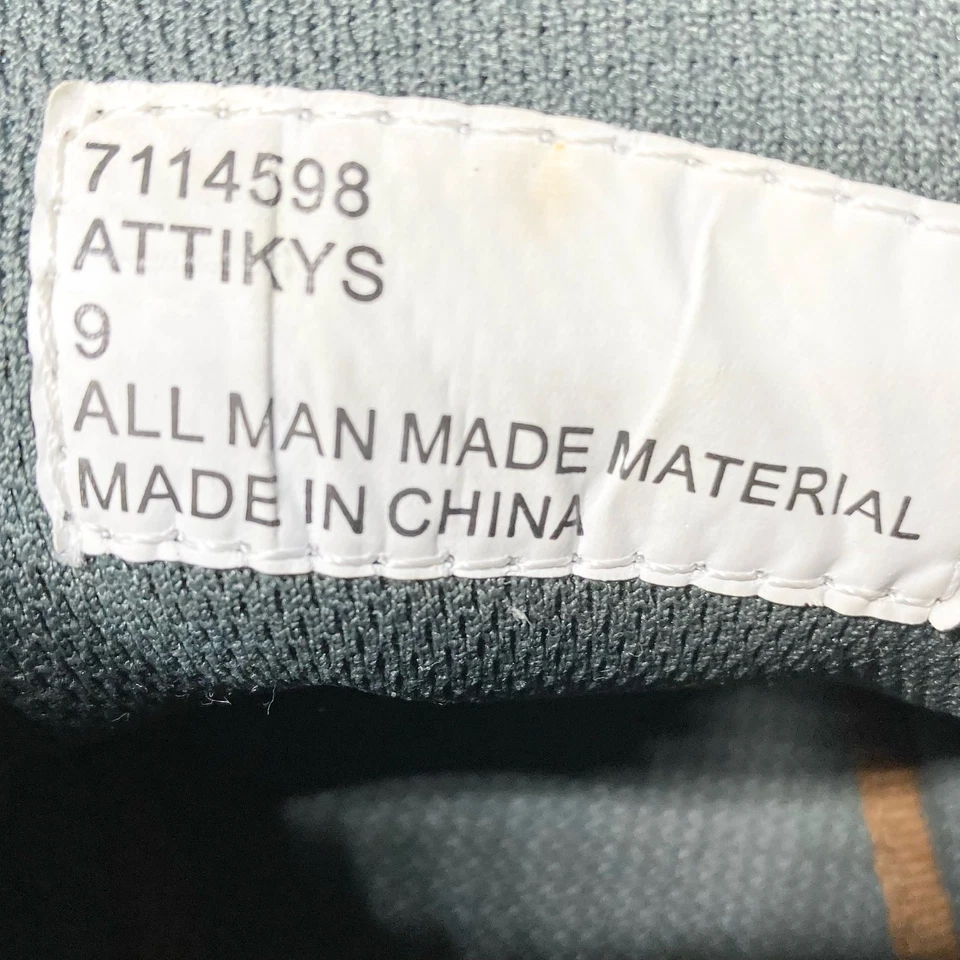 Bull Boxer Attikys Shoes Men 9 Gray Canvas W/ Brown Leather Trim Lace Up Preppy - Image 4 of 4