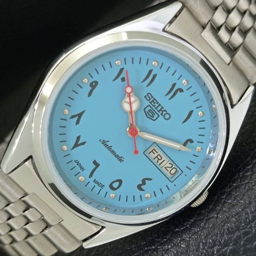 AUTOMATIC VINTAGE REFURBISHED SEIKO 5 JAPAN 6309A MENS ARABIC WATCH a441280-4