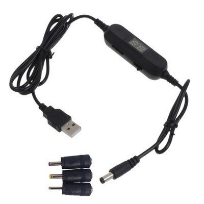 DC5V USB to 1.5V 3V 4.5V 6V 9V 12V voltages Step Up Converters Cable Power