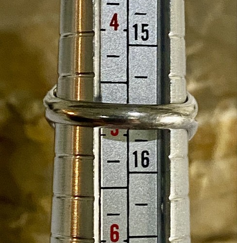 Anello Navajo vintage fatto a mano lungo ovale blu turchese gambo diviso misura 5 - Foto 15 di 17