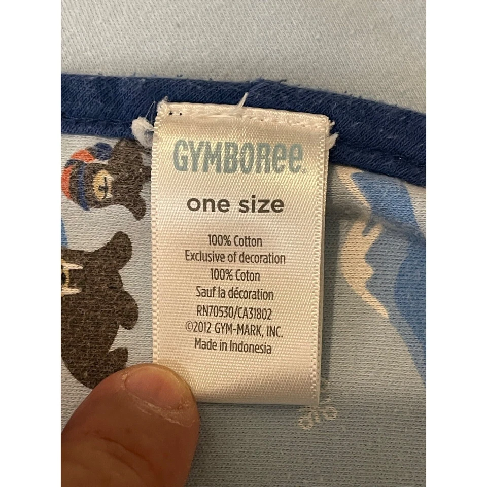 Gymboree Oso Polar Morsa Manta Azul Reversible Bebé Algodón25 x29.5 Foto 3 de 4
