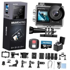  Brave 4 Pro 4K30 Action Camera with 256GB MicroSD U3 Card With 256GB U3 Card