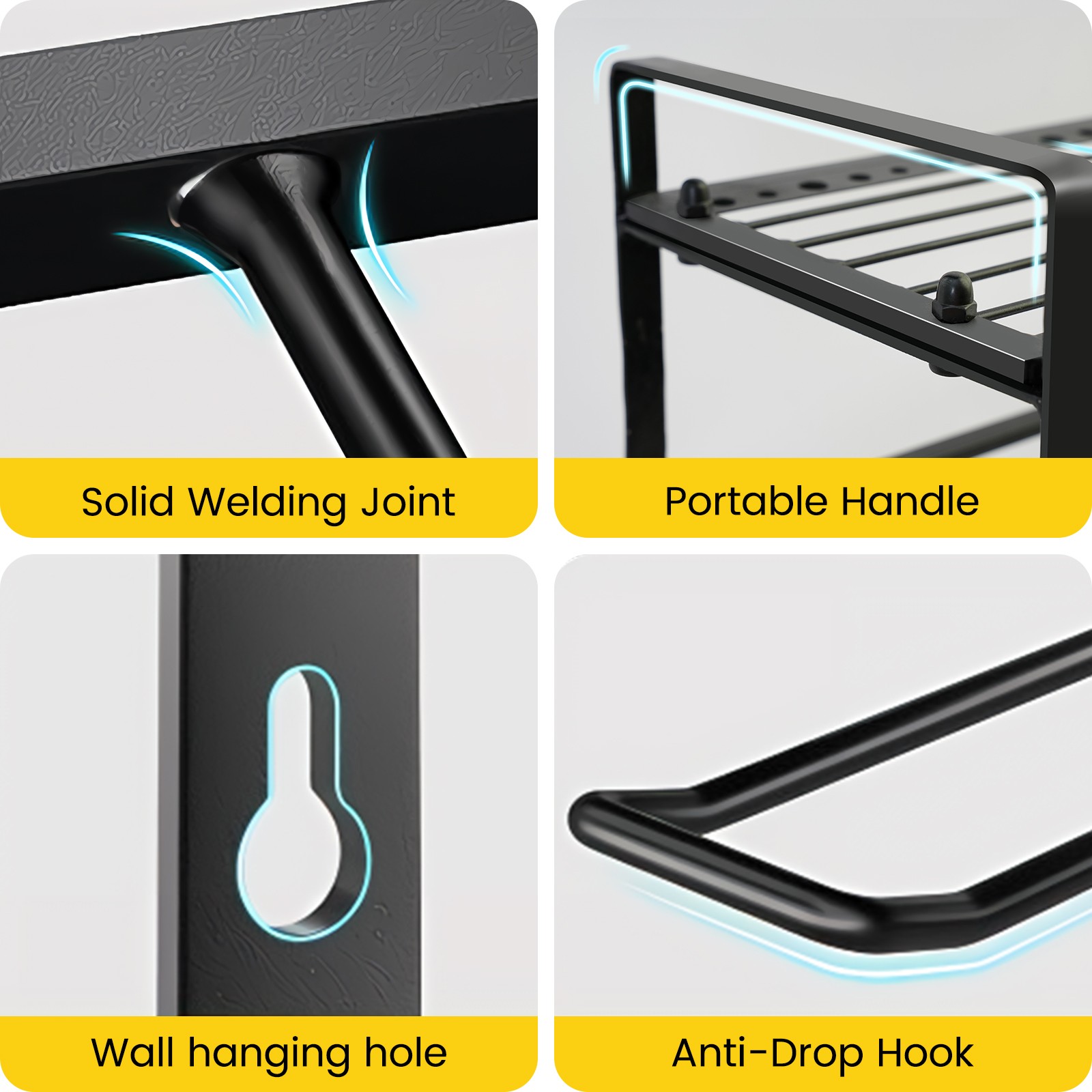 Heavy Duty Power Tool Organizer Drill 4Layer Holder Wall Mount Storage Rack XXXL