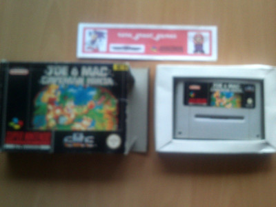   JOE & MAC 1 CAVEMAN NINJA Super Nintendo SNES Super NES PAL FRG  