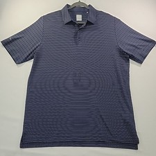Callaway Opti-Dri Men's Moisture Wicking Golf Polo Shirt Blue Striped Size L