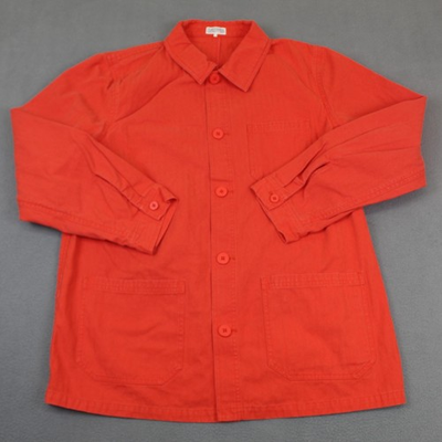 #ad #ad Quaker Marine Supply Jacket Mens Large Orange Canvas French Chore Workman Coat $140.33