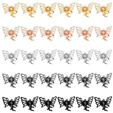 30 Pcs Small Butterfly Hair Accessories: Tiny Mini Claw Clips In Multi-colored
