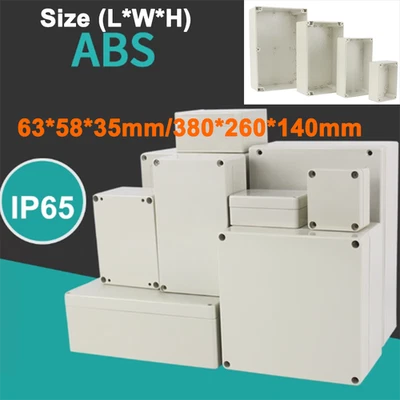 ABS Plastic IP65 Electronics Project Box Enclosure Outdoor Waterproof Box