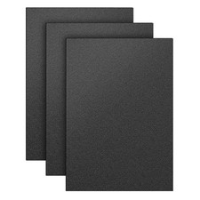 3 Pack Black ABS Plastic Sheet 12" X 16" 1/8" Thick 3Mm , High Tensile and Impa