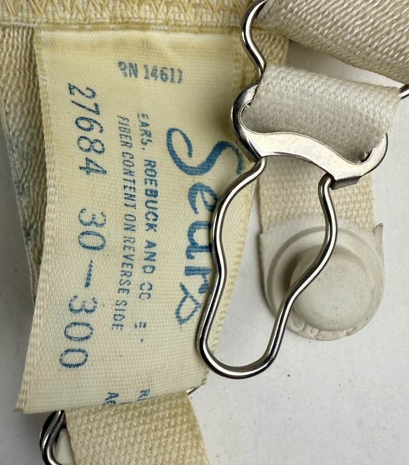 Falda Faja Parte Inferior Abierta Sears De Colección Años 60 Mediana Satén Panel Floral Liguero LEER Foto 3 de 4