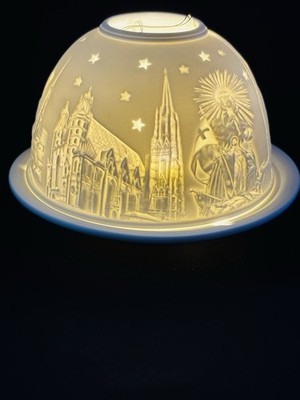 Hellmann Versand Lithophane STARLIGHT VIENNA Candle Holder Fairy Light Germany