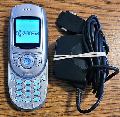 Kyocera Slider Sonic SE44 - Silver ( CDMA ) Super Rare Slider