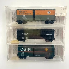 Micro-Trains N Scale C&IM GN D&RGW 35090 20476 20226 40' Standard Box Car Set 3