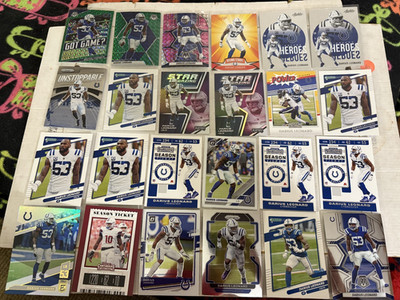 (38) Darius Leonard Football Cards Base Inserts Colts Lot Collection