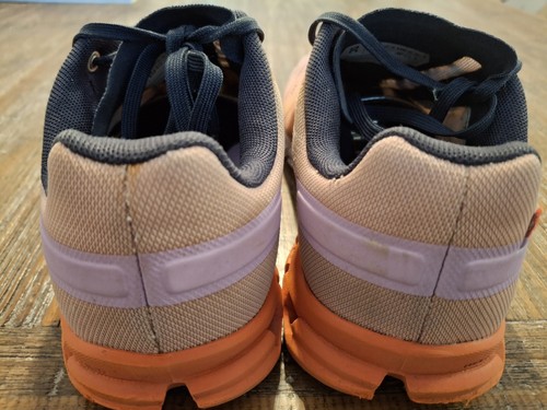On Womens Cloudflow Peach Pink Running Shoes Sneakers Size 8.5 - Picture 5 of 8