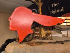 VINTAGE PONTIAC INDIAN DEALERSHIP BADGE PORCELAIN SIGN CAR GAS AUTO OIL