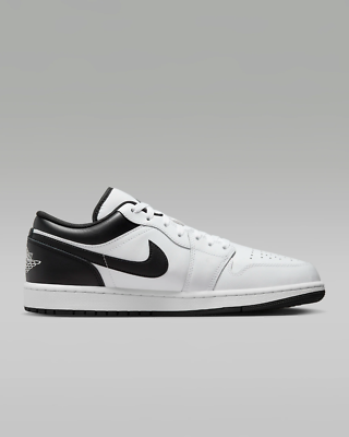 Nike Air Jordan 1 Low Retro Shoes Reverse Panda White Black 553558-132 Men Sizes Air Jordan 1 Low Reverse Panda | 553558-132 | Laced main image 4