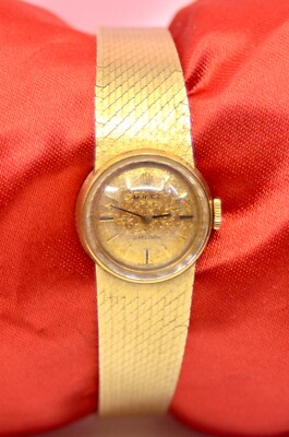 Vintage 1972 Damen Rolex Precision 18K & 14K Gelbgold Uhr Ref. 2637 34,9 GM