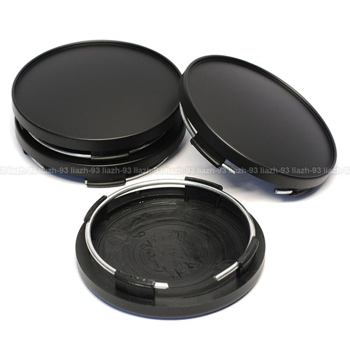 4 piezas 63 mm Universal Rueda de automóvil Centro Cubierta de buje Centro Llantas ABS Gorra Negra - Imagen 5 de 12