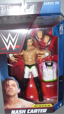 Action Figure WWE Nash Carter Elite Collection 15cm, Con Accessori E Mani Intercambiabili - 3