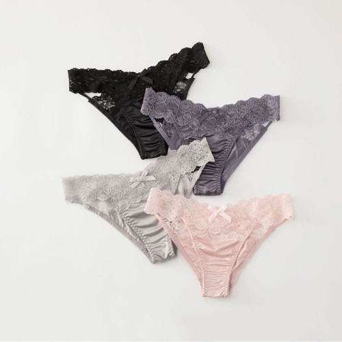 Vintage Style Lace Thong for Women Low Waist T Pants Briefs Comfortable Fit - Picture 5 of 14