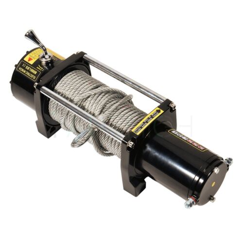 Electric Recovery Winch 8000LBS 27m Steel Cable Rope Truck Trailer 12V Offroad - Picture 2 of 12