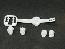 Luchador Mini Kit White Set 1/18 scale - Boss Fight Studio HACKS Vitruvian Armor