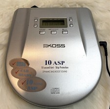 Koss CDP659 Series Portable CD Player 10 Sec Anti-Skip Discman Music 90  s Tested