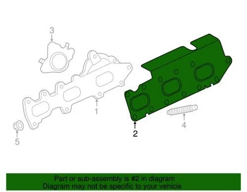 Junta colectora derecha Ford 2011-2023 serie Transit F-150 BL3Z-9448-C NUEVA OEM Foto 4 de 4