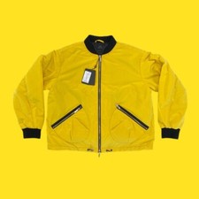 Armani Exchange Blouson Bomber Jacket, Zip Up, Bright Yellow, Xl, Rrp £239