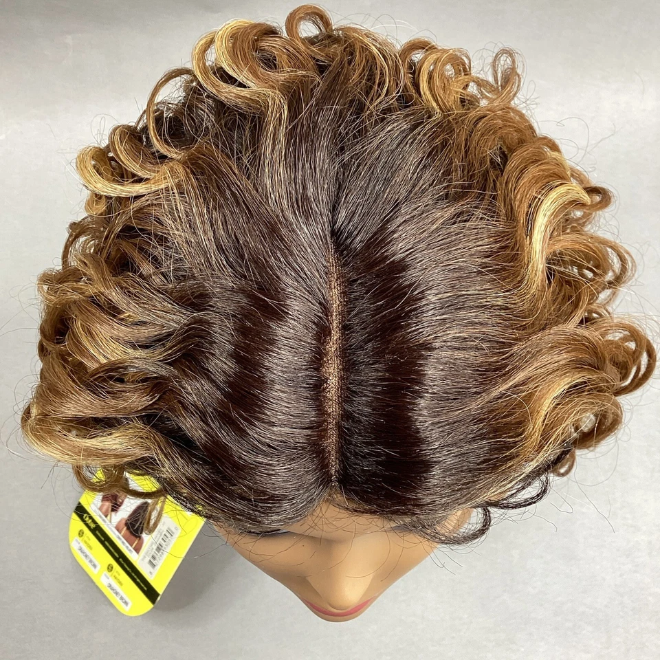 Peluca Hayden Larga Ondulada #DR4/Marrón Miel Rubia Premium Parte de Encaje Sintético Foto 3 de 4