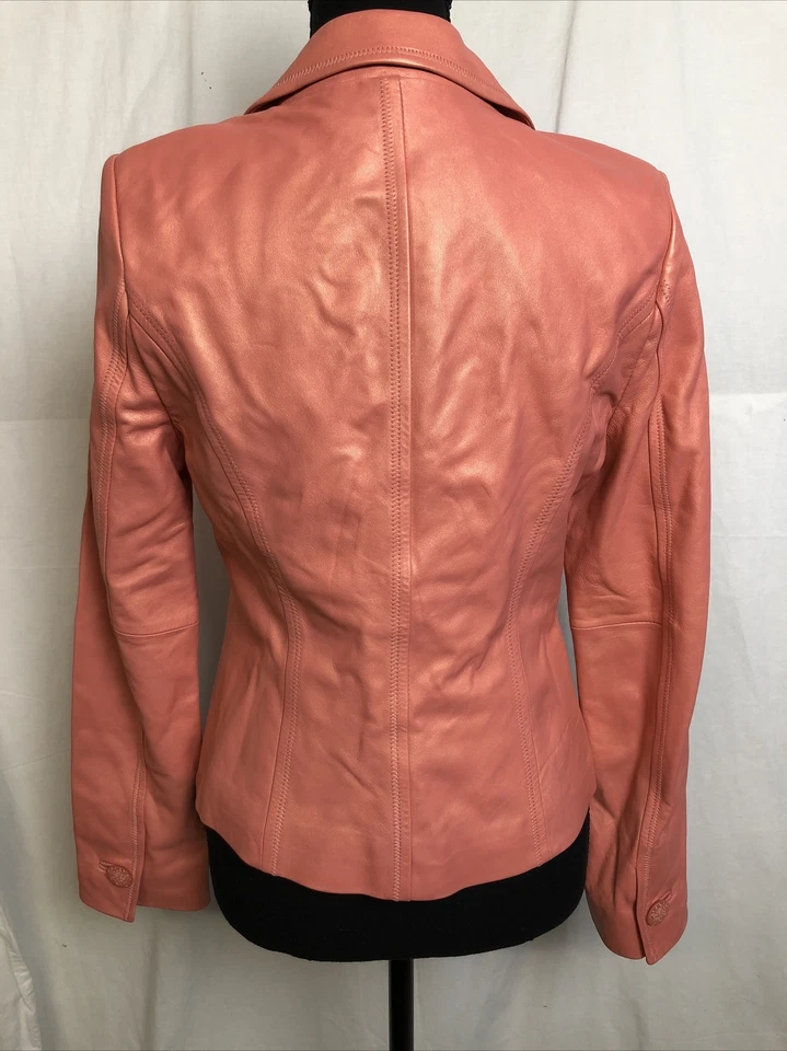 Classiques Entier Womens Leather Blazer Size S NWT - Image 2 of 3