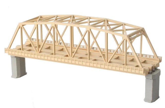 Rokuhan 7297044 - Z - Box Bridge 2-track, 220 mm, beige, without track - New