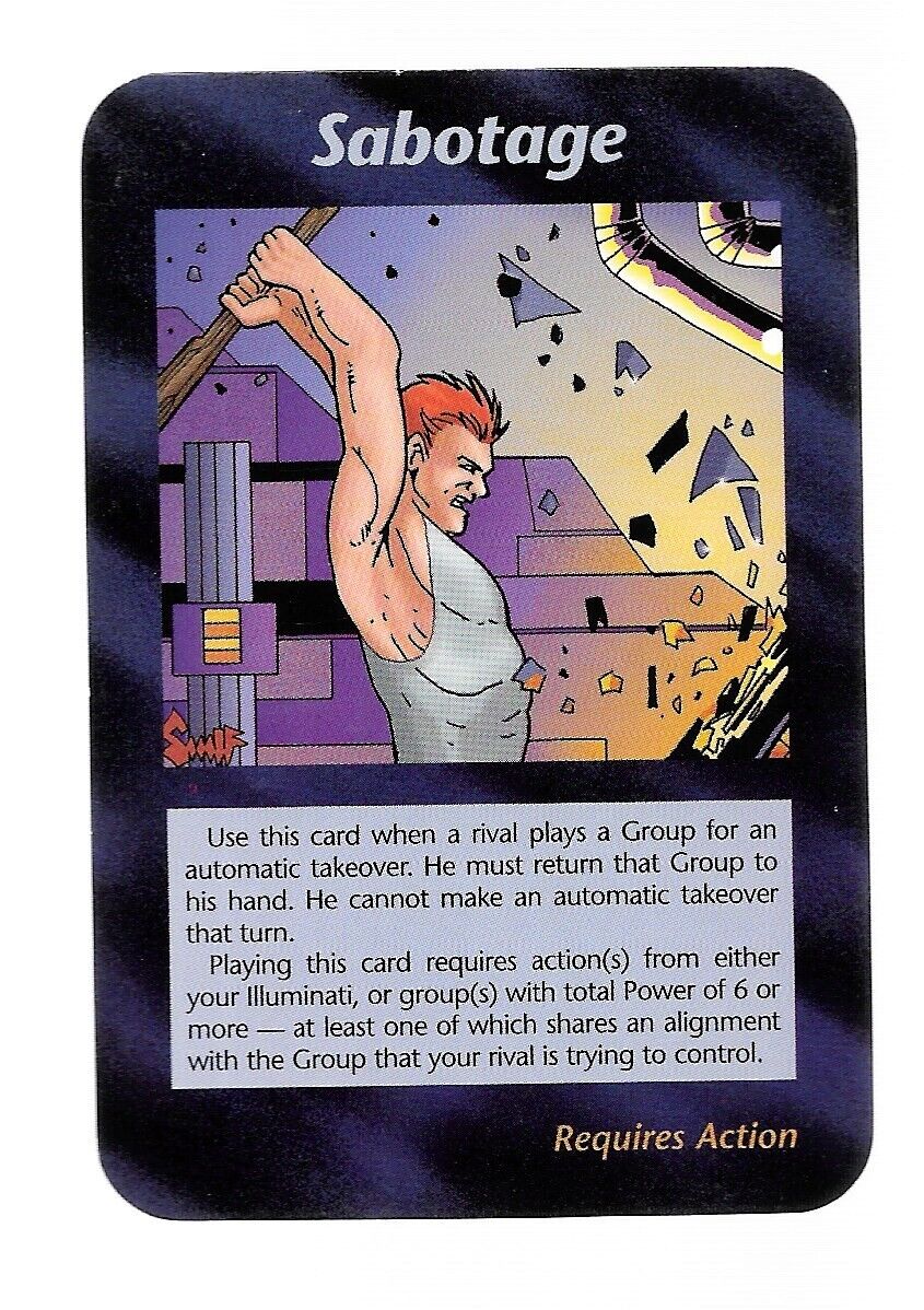 Illuminati Card Game Steve Jackson 1995 World Domination Illuminati Card Game Steve Jackson 1995 World Domination