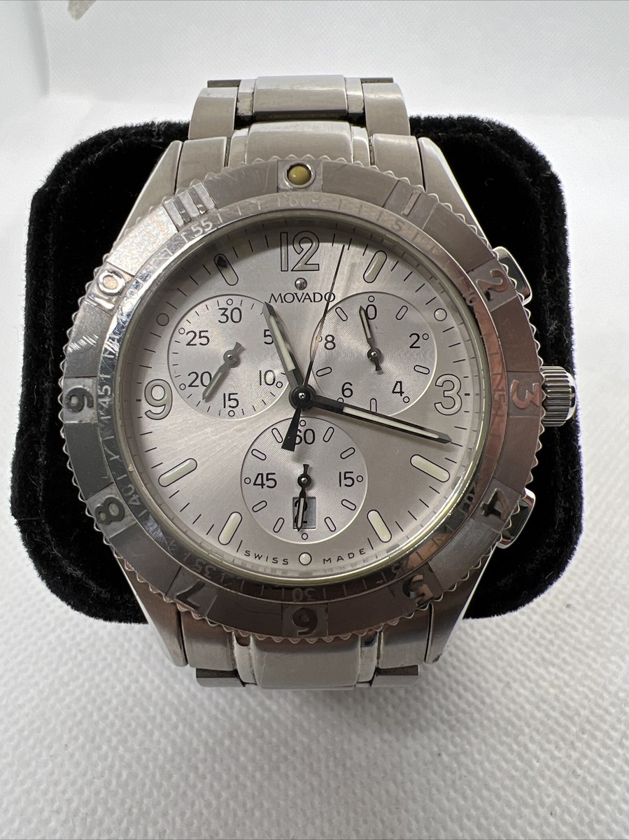 MOVADO 84 F9 1890 SWISS MADE CHRONOGRAPH Wrist Watch for Men 38mm